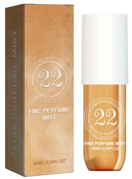Parfum, Women's Bodyspray, Body Splash für Frauen, Lang Anhaltender Duftspray, Haar und Körperduftnebel, Bodyspray, Feuchtigkeitsspendende Befeuchtet die Haut, Parfüm für Damen, Nr. 22
