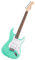 Squier by Fender Debut Collection Stratocaster E-Gitarre, Laurel Griffbrett, Weißes Schlagbrett, Seafoam Green