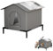 Maison pour Chat extérieur Hiver, Niche pour Chat Exterieur isolée Hiver, abri pour Chat Exterieur avec cabane,