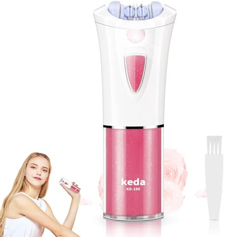 Epilierer Damen Gesicht,Gesichtsepilierer Damen,Kabelloser Elektrischer Epilierer mit LED-Licht für Frauen, Gesicht, Körper, Achselhöhle, Bikini, Bein,Intimbereich