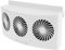 Cabilock Ventilador De Coche Aire Acondicionado Solar Ventilador De Energía Solar Para Coche Aire Acondicionado De Ventana De Coche Nevera Portátil Para Coche Abs