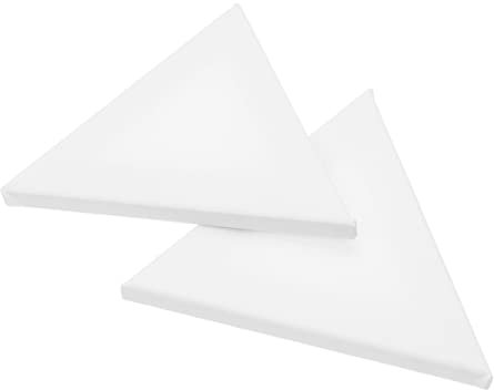 DOITOOL 2 Stück Unregelmäßiges Ölgemälderahmen Maltuch für Künstler Studenten Baumwoll Dekoratives Zeichenbrett für Öl und Acryl