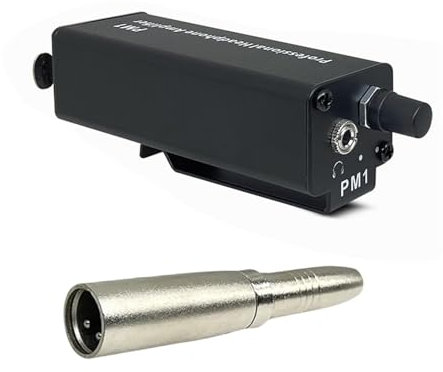 Qcbuegof Professional Headphone Amplifier 3 5 mm Headphone Amplifier Adapter with Volume Control for Improved Sounds Connection Single Channel Converter