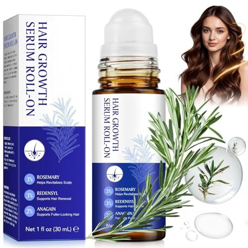 Haarwachstum Serum – 3% Rosmarin & 3% Redensyl & 2% AnaGain | Hair Growth Serum mit MSM, Aloe Vera, Kokosnussöl und Sheabutter | Haarserum für Haarwachstum für Frauen/Männer