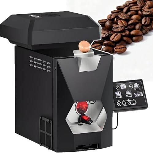 Heißluft-Kaffeeröster – Kompakter elektrischer Kaffeeröster für 200 g Kaffeebohnen, ideal für Zuhause und kleine Cafés | 3 Röstmodi & fortschrittliche Rauchregulierung