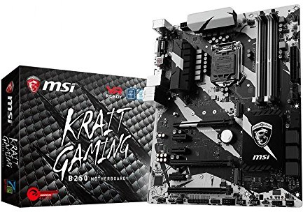 MSI B250 Krait Gaming LGA 1151 DDR4 HDMI,DVI 2x M.2 & 10x USB 3.1(2x Gen2 & 8x Gen1), 1x USB-C ATX Mainboard
