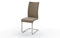 Schwingstuhl Figaro 2er Stuhl Set, Freischwinger, cappuccino, 43x103x52cm