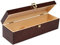 Creative DECO Marrón Caja Madera Vino Barnizada | 1 Botella | 35,1 x 11 x 9,8 cm | con Tapa y Bisagra | Perfecta para Regalo Decorar Decoupage Almacenamiento Decoración Manualidades