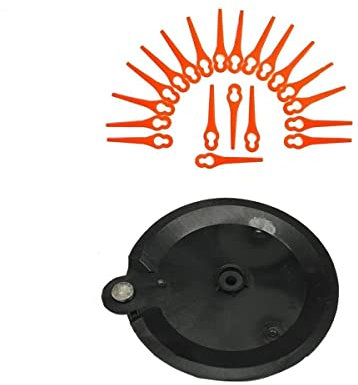 20 Ersatzmesser, Messer, Schneidplättchen, Kunststoffmesser mit Schneidscheibe, passend für Garten Akku Rasentrimmer FAT 18 B2 - LIDL IAN 86154