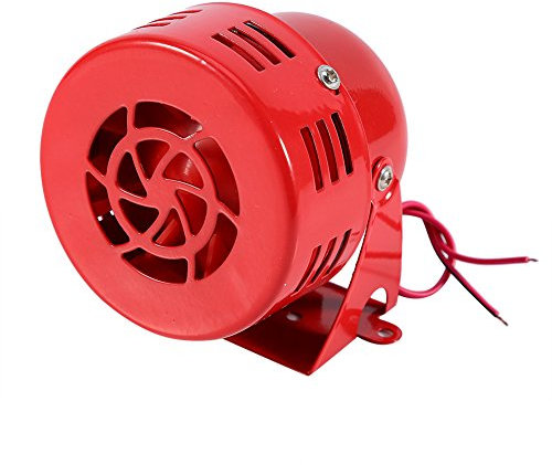 12V 3 Zoll Auto Horn Alarm, Automotive Luftangriff Sirene Horn Auto LKW Motor angetriebenen Alarm Rot