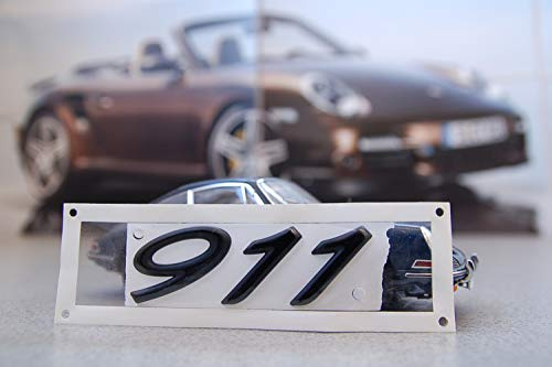 Porsche 911 993 (930, 964, 996) Schriftzug911, schwarz/LOGO BLACK