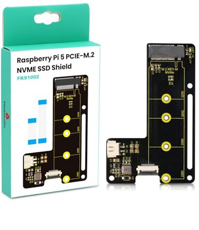 KEYESTUDIO PCIE-M.2NVME SSD Shield para Raspberry Pi 5