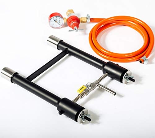 DEVIL-FORGE Brûleur à gaz modèle 2 Connectés DFP (160.000 BTU) pour forges à gaz et fours de fusion de métaux, Efficace et économique, Gas Burner