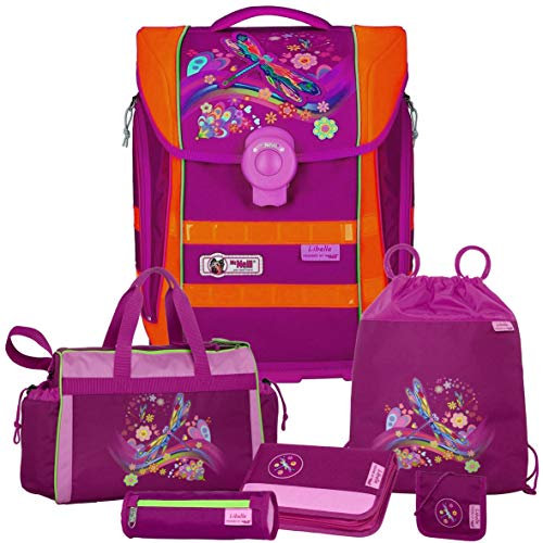 Libelle - McNeill Ergo Primero DIN Schulranzen-Set 6tlg. mit Sporttasche und BRUSTBEUTEL