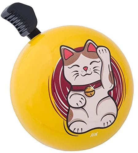 Liix Fahrradklingel Design Bell, Lucky Cat - Gelb, db21