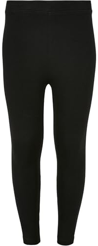 Urban Classics Damen Girls High Waist Jersey Leggings Black, 158/164