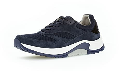 Pius Gabor Herren Sneaker Low, Männer Halbschuhe,Wechselfußbett,Freizeitschuhe,Turnschuhe,Laufschuhe,schnürschuhe,Marine/Black,44 EU / 9.5 UK