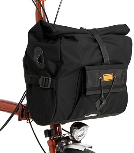 Restrap City Loader Lenkertasche 20 l – Schwarz, Tasche für Brompton Medium