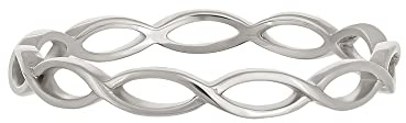 cai Damen Ring 925/- Sterling Silber Glänzend ohne Stein weiß 274270228