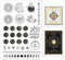 GLOBLELAND Sterne und Mond Klare Stempel für DIY Scrapbooking Dekor Zaubertränke Augen Zwölf Sternbilder Transparente Silikonstempel für die Herstellung von Karten Fotoalbum Dekoration