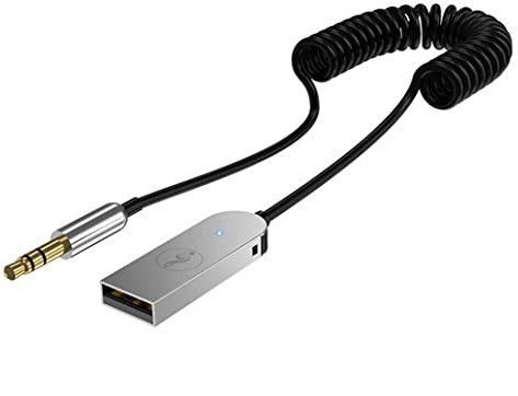 Ziyan Aux Bluetooth 5.0 - Adaptador USB para coche, receptor para auriculares, sistemas de audio para el hogar con micrófono