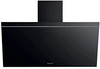 Hotpoint 80cm Angled Chimney Cooker Hood - Black