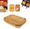 Airfryer Liners air Fryer Paper Liner Round Ninja air Fryer Liners Disposable air Fryer Liners Parchment Paper air Fryer Baking Paper air Fryer (50 Pcs Rectangle Disposible)