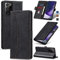 Jasonyu Cover per Samsung Galaxy Note 20 Ultra 5G/Note 20 Ultra Flip Custodia in Pelle PU, Cover a Libro Portafoglio, Funzione Supporto, Magnetica, Slot Schede, TPU Bumper Caso Custodia (Nero)