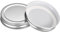 sourcing map Mason Jar Lids, 12 Pcs - Tinplate Canning Lids Regular Mouth Leak Proof Fits Storage Jars (Silver)