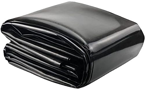 NUACOS PVC Teichfolie, 0,5mm Schwerlast Gartenteichfolie HDPE wasserdichte Teich Folie für Fischteiche Wasserspiele BäChe Springbrunnen Wasserfall Und WassergäRten,Schwarz,1x3m(3.3x9.9ft)