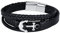 Feilok Anker Armband Herren Leder Armband Geflochtenes Armband Armreif Wickelarmband Manschette für Männer mit Magnet Verschluss
