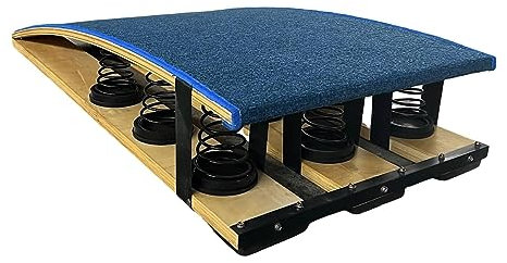 OQOPO Gymnastik-Sprungbrett für zu Hause, verdicktes Sprungbrett für Gymnastik-Balken-Weitsprung, mit Stahlfeder und Sprungpolster für die Heim-Gymnastikschule