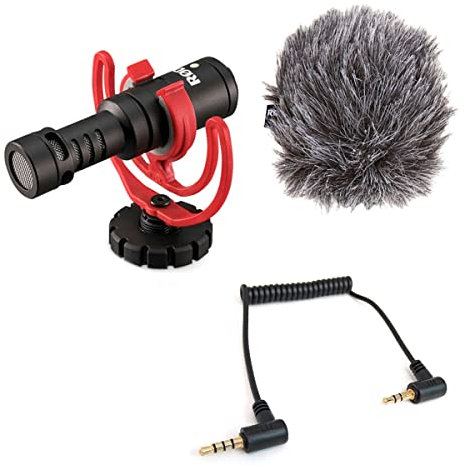 Rode Videomicro Kamera-Richtmikrofon + keepdrum ADP07 Adapter-Kabel