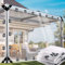 2.5x4m Clear Tarpaulin Heavy Duty Waterproof Outdoor Clear Tarp with Widen Eyelets,0.55mm Transparent Tarpaulin Pergola Cover Customizable,for Porch Patio Garden,for Dust,Rain,Snow