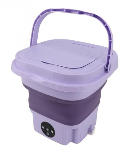 Lavadora Portátil, Mini Lavadora Plegable de Gran Capacidad de 11 Litros, Limpieza Profunda para Ropa Interior, Calcetines, Ropa de bebé, Toallas, para Apartamentos de Viaje en