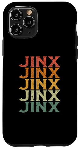 Hülle für iPhone 11 Pro Retro Individueller Vorname Name Jinx