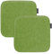 MAGMA AVARO Stuhlkissen/Sitzkissen 2er Set für Indoor und Outdoor, Öko-Tex Siegel, waschbar bis 30°C, 2 Stück, 35x35cm, Grün