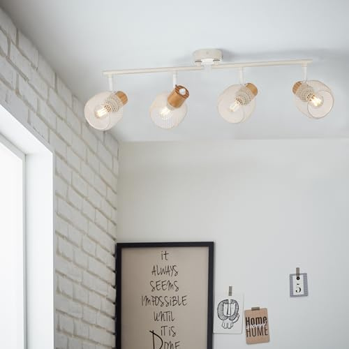 Lightbox Spotrohr | 17 x 10 x 74 cm | drehbarer Wandstrahler mit Gitter
