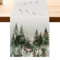 Aitsit Weihnachten Tischläufer Weihnachtsdeko Rentier Weihnachten Tischläufer Modern Weihnachtstischläufer Für Drinnen Und Draußen Party Küche Esstisch Dekoration 40×180cm (Weihnachtshirsch)