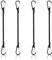 Ouligay 4 Stück Spanngummi mit Karabiner 30cm Spanngummi mit Haken Expander mit Karabinerhaken Spanngurte mit Haken Gepäckspanner, Carabiner Bungee Cord für Fahrrad Sonnensegel Garten Ladung