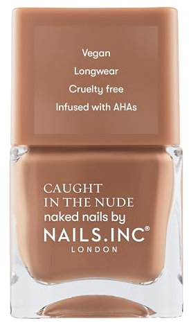 Nails Inc - MALEDIVES BEACH Nagellack - Natürlicher Nude Ton - AHA-angereicherte, pflegende Formel für hydratisierte Nägel - Breiter Pinsel für optimale Nail Art - Vegan, Langanhaltend & Cruelty Free
