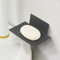 Porte-savon mural en acier inoxydable avec drainage, porte-savon de douche, porte-savon en luffa pour salle de bain, cuisine (gris)