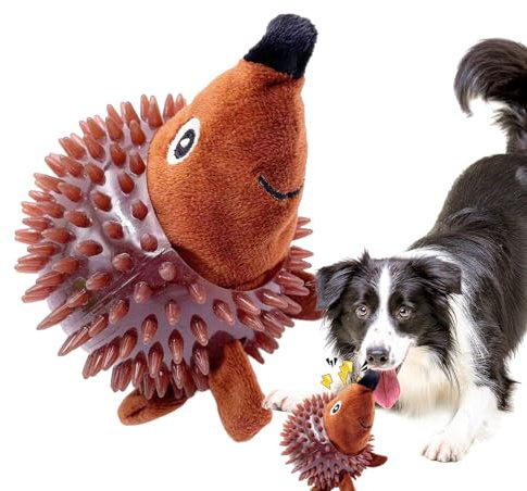 Spiky Dog Ball – Giocattolo interattivo da masticare per cani per giocare e per la cura dei denti | Palla per il massaggio gengivale, gomma durevole e atossica, perfetta per Apporti