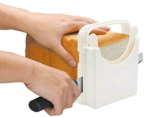 MVPACKEEY Bread Slicer, Multifunctional Sandwich Toast Maker, Loaf Slicer Cutter, Folding and Adjustable Manual Handhold Homemade Slicer for Cutting Bread Quick and Safe
