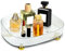 Mulaibdin Organizador Perfumes Bandeja, Bandejas Decorativas Baño, Bandeja para Maquillaje,Joyas, Organizador de Cosméticos, Bandeja Moderna para Dormitorio,Salón,Vestidor,Habitación (Blanco)