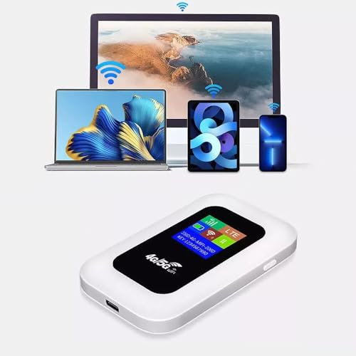 BAAQII 5G Unlocked LTE LCD Portable 4G Mobile Broadband Wireless WiFi Router MiFi Hotspot