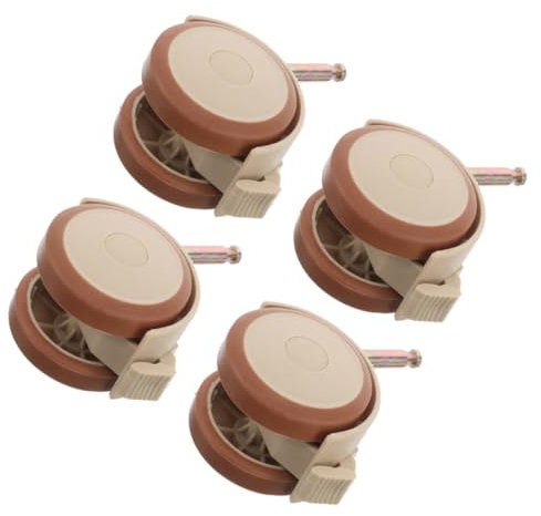 Kisangel 4 Stücke Krippe Rollen Bremsen Gummi Stille Schwenk Räder Für Kinderwagen Möbel Walker Büro Stuhl