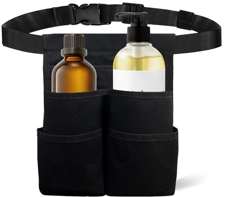 Sac de Bouteille de Massage : Accessoire pour Ranger Gants, Conseils | cartes de visite Fondine pour la lotion et pièces de monnaie résistant aux croquis | Sac de massage Fondine for Life avec dou