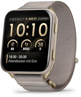 Garmin Venu X1, 51mm, Smartwatch GPS, French Grey | Ampio Display AMOLED 2, Torcia LED, Cassa Ultra Sottile da 8 mm, 100 App Sportive Precaricate, Autonomia fino a 8 giorni