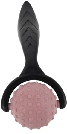 LOLIPPYY Rouleau de Massage Manuel Nuque Épaules – Outil Portable à Petits Picots Rose – Format Compact Ergonomique pour Soulager Tensions Musculaires, Massage Ciblé du Dos et Usage